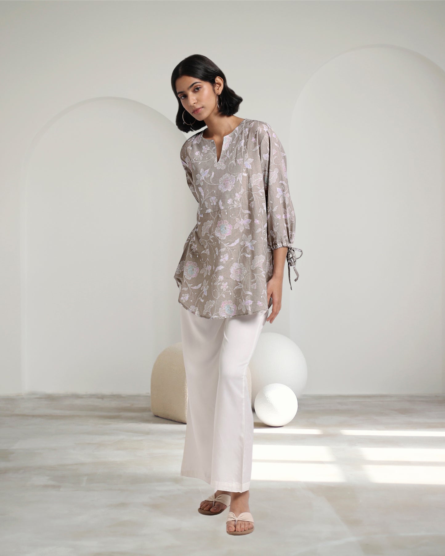 Mouse Bloom Linen Blouse
