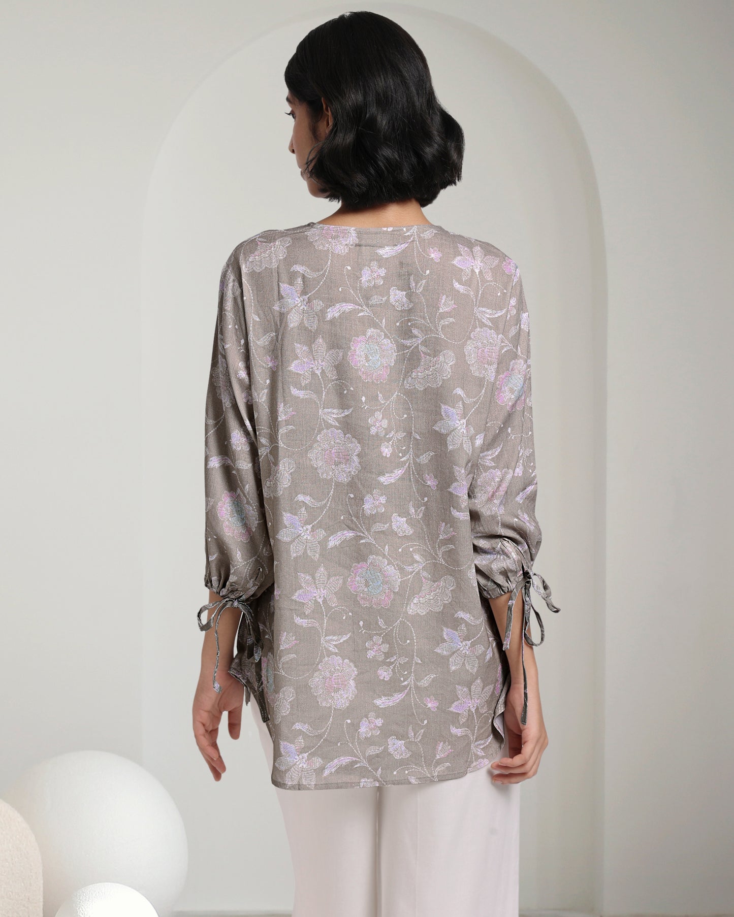 Mouse Bloom Linen Blouse