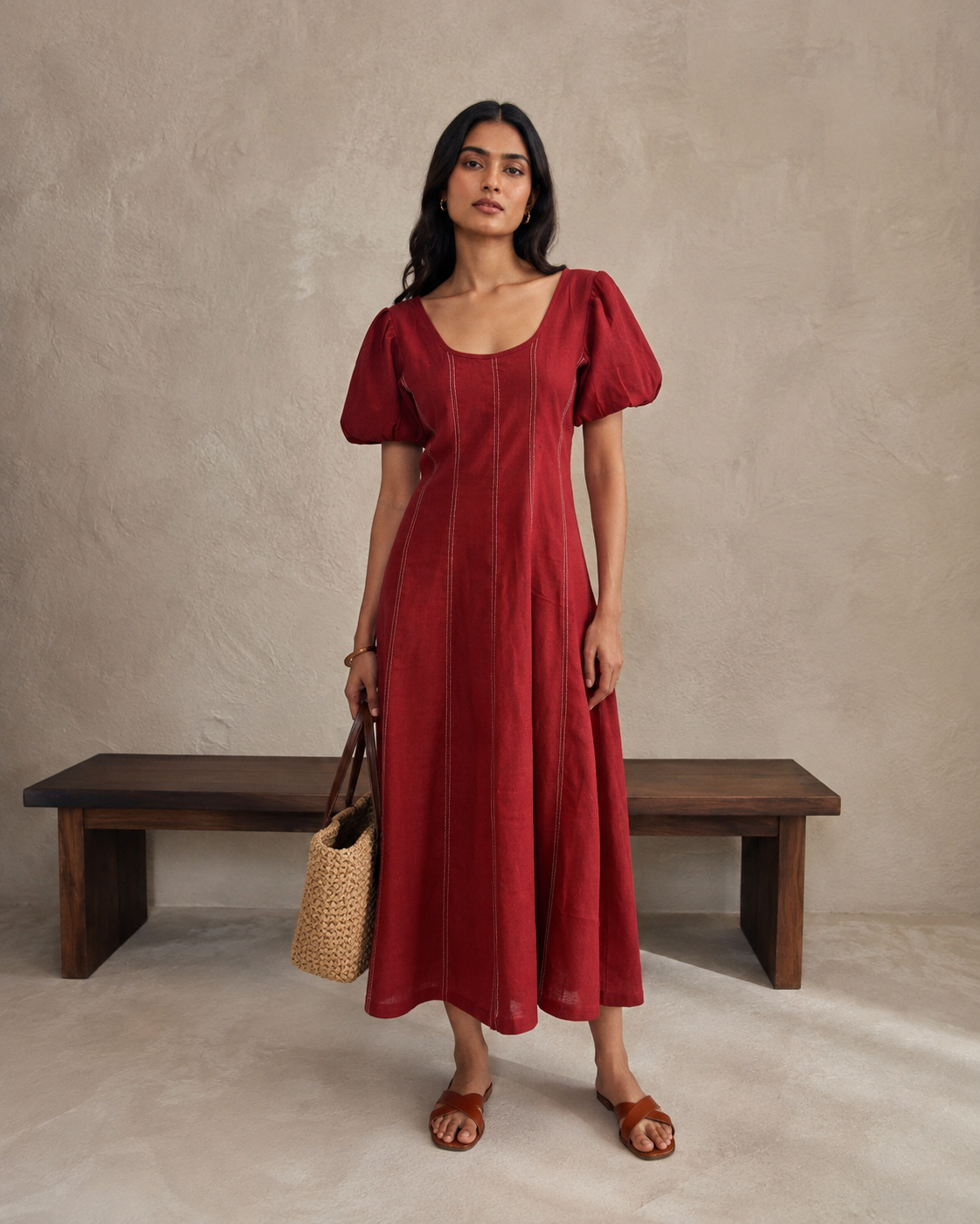 Hemp Dress - Red