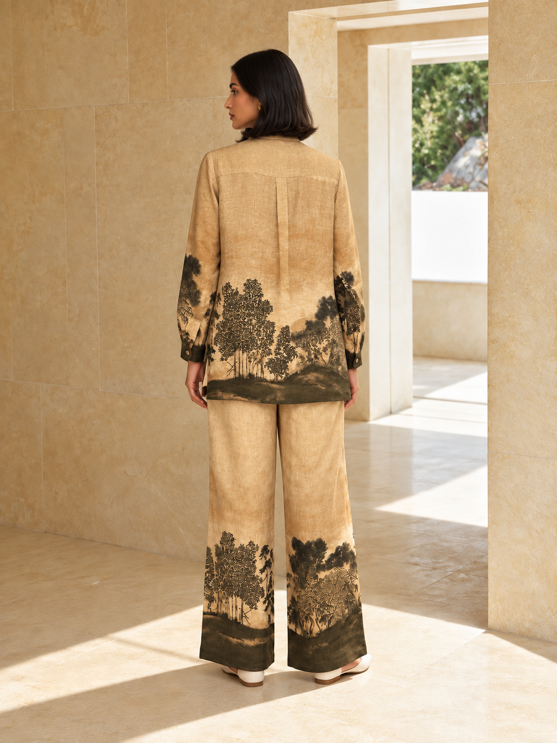 100% Hemp Co-ord Set- Gradient Brown