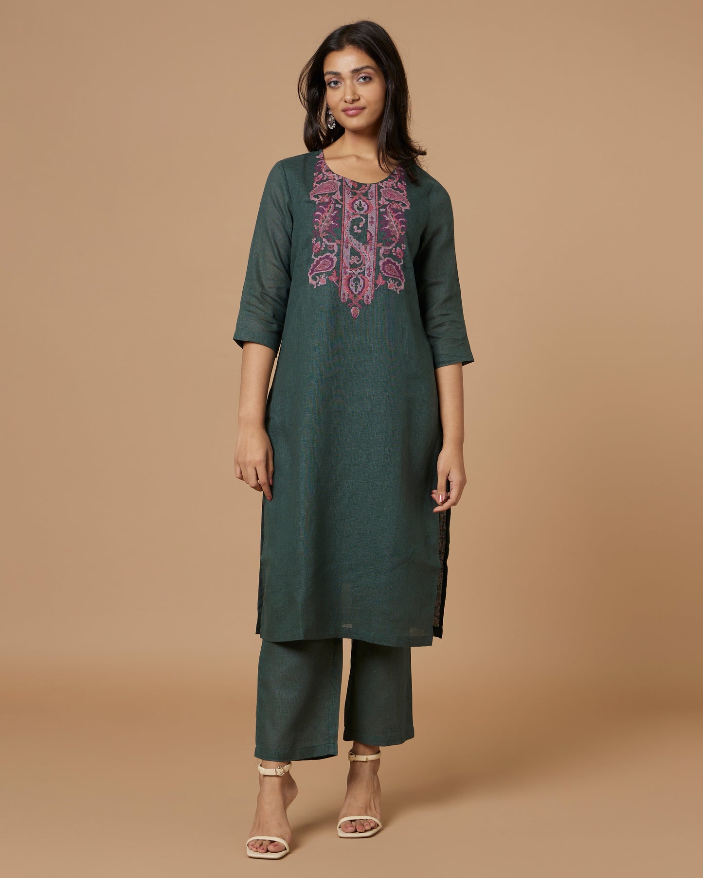 Karigiri Linen Kurta Set