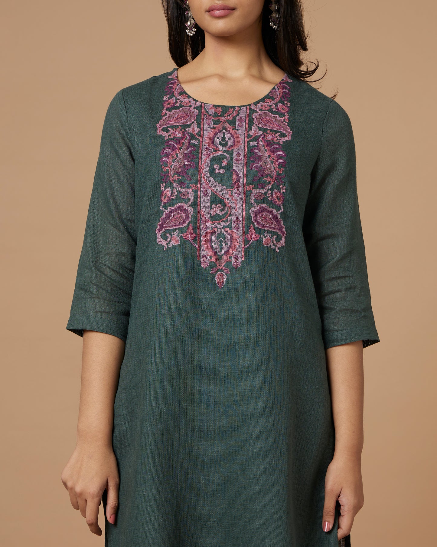 Karigiri Linen Kurta Set
