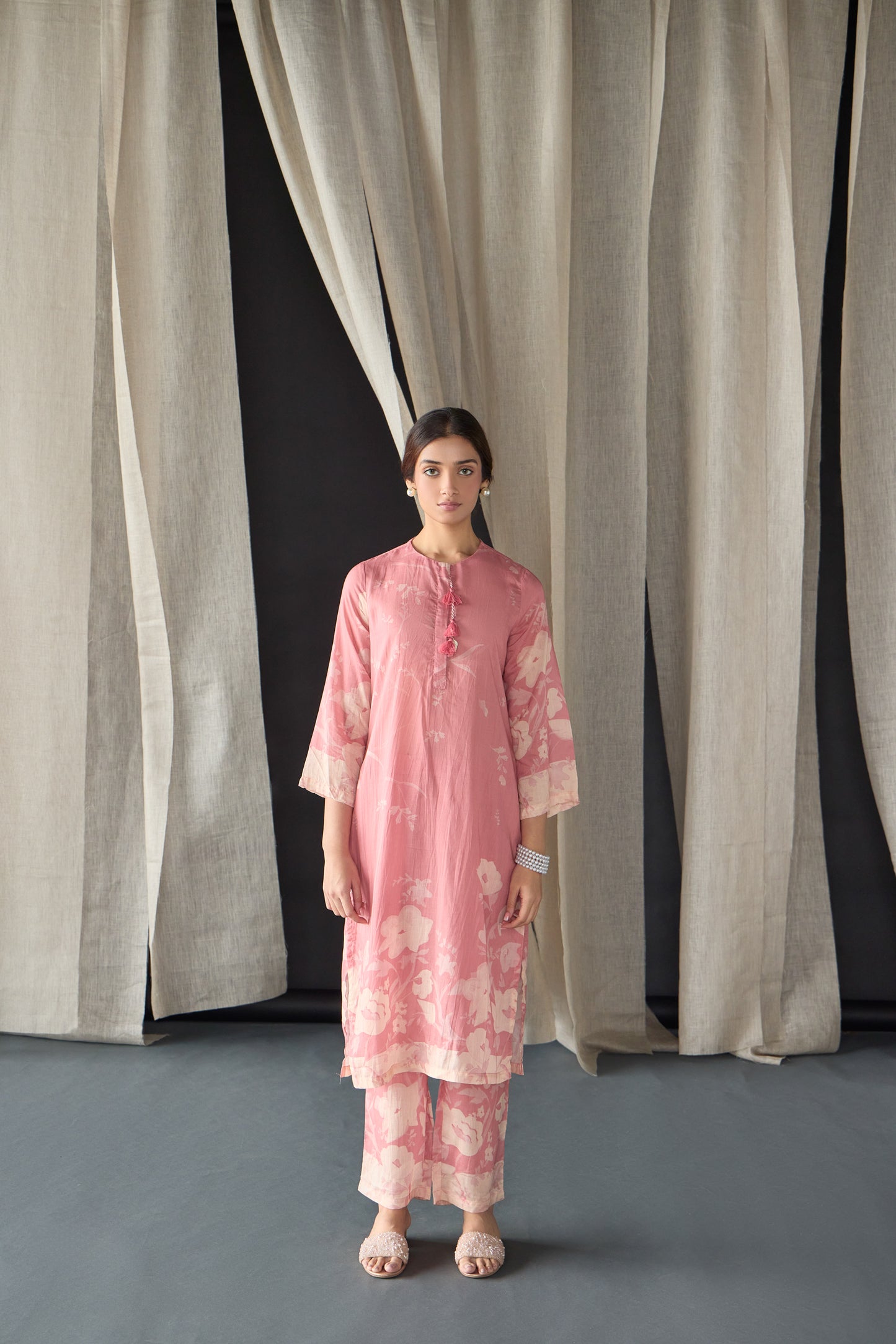 Pink Oakwood Kurta Set (of 2)