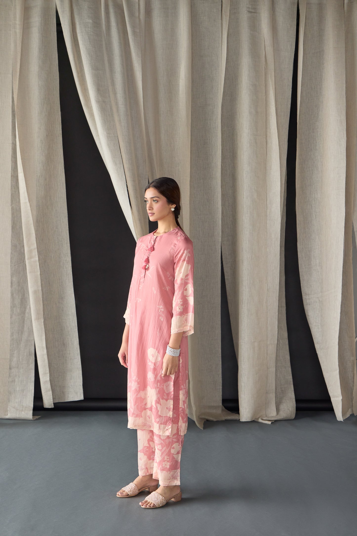 Pink Oakwood Kurta Set (of 2)