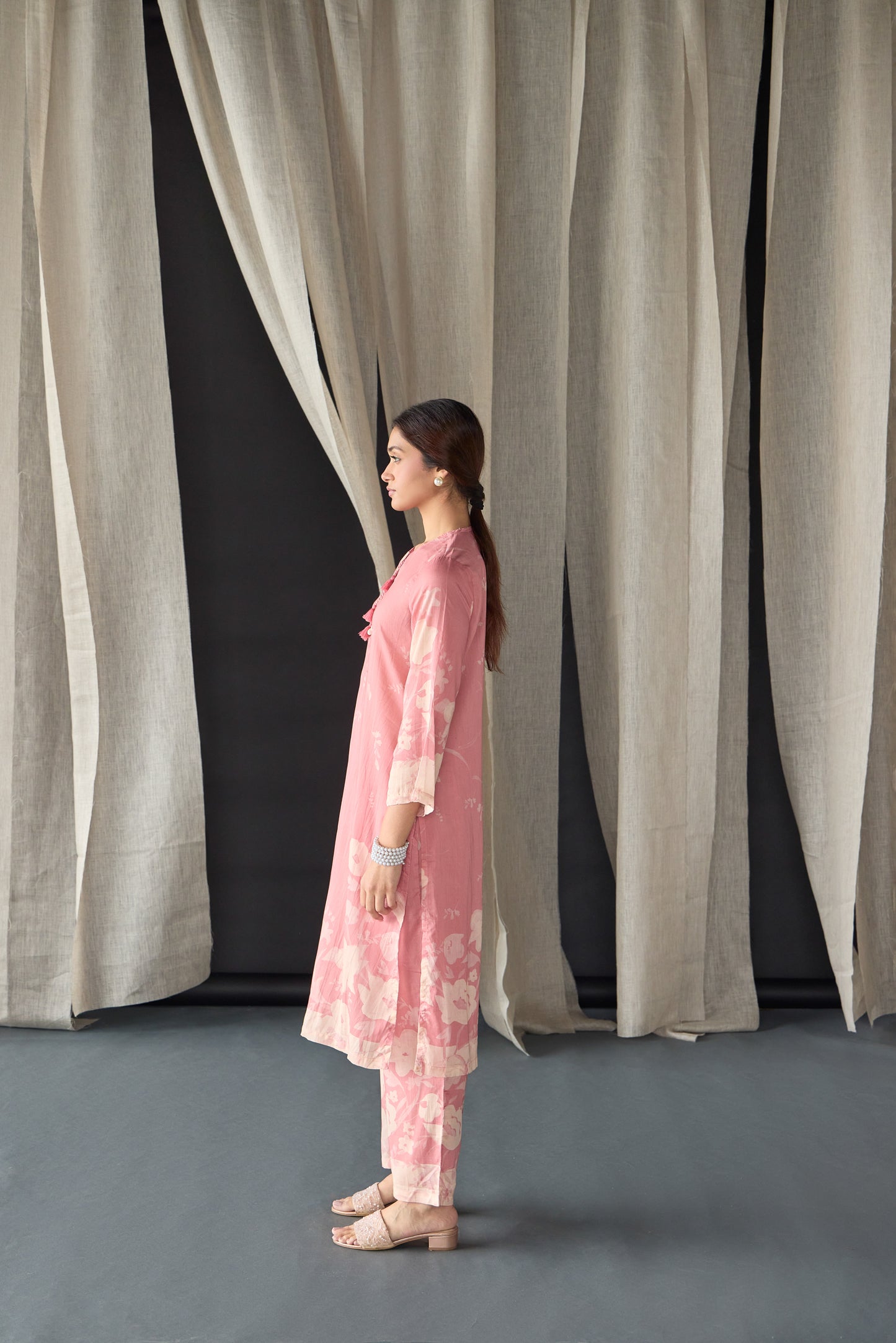 Pink Oakwood Kurta Set (of 2)