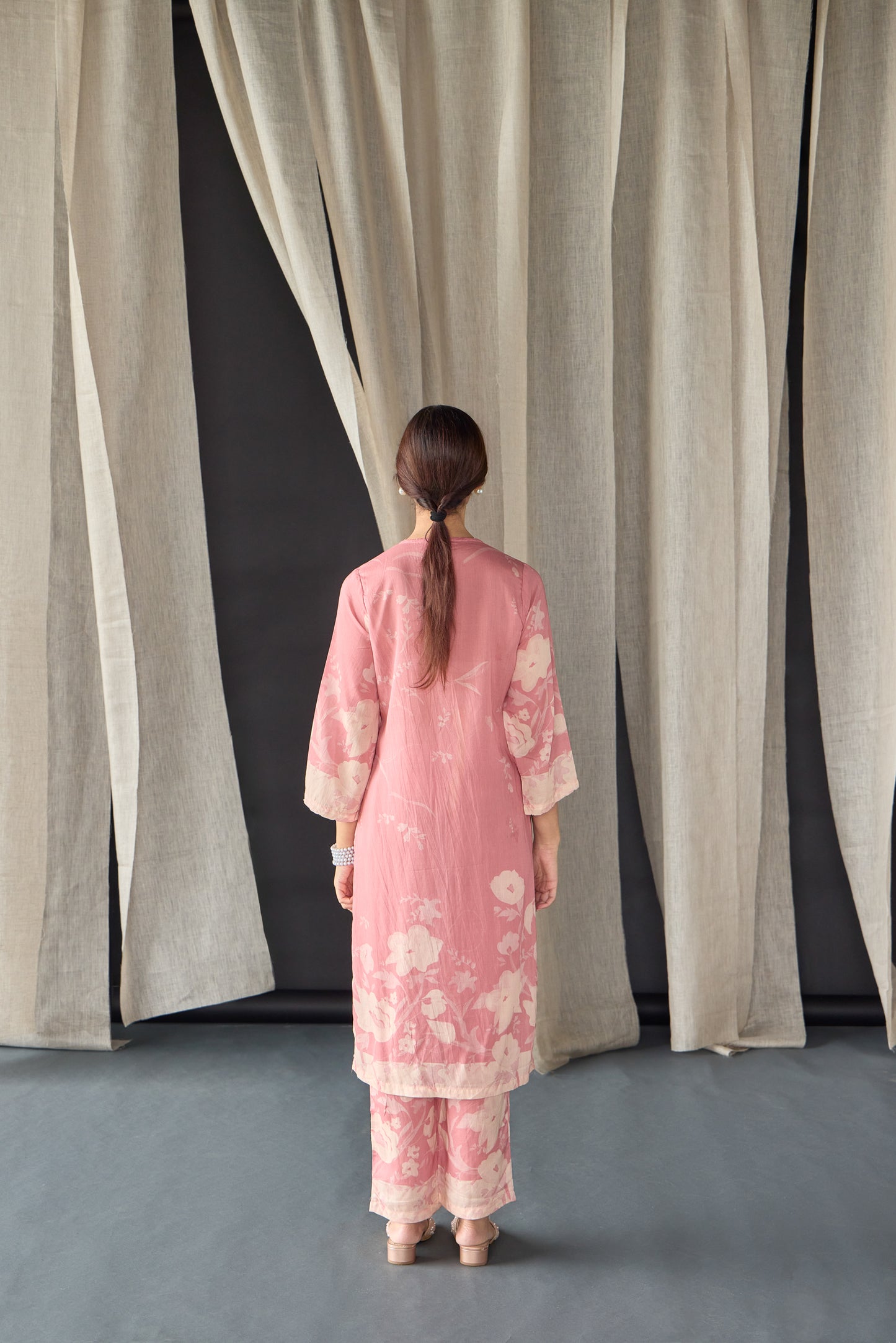 Pink Oakwood Kurta Set (of 2)