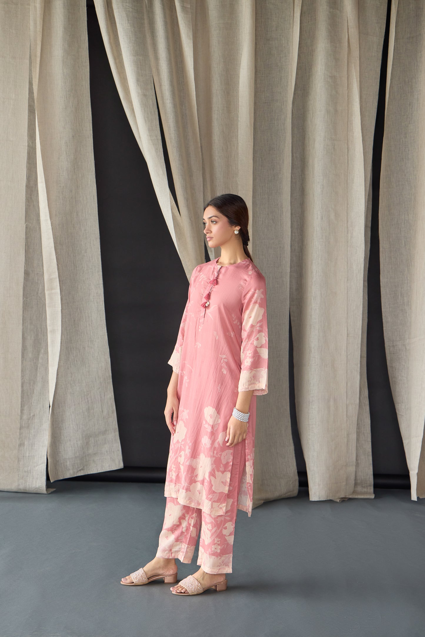 Pink Oakwood Kurta Set (of 2)
