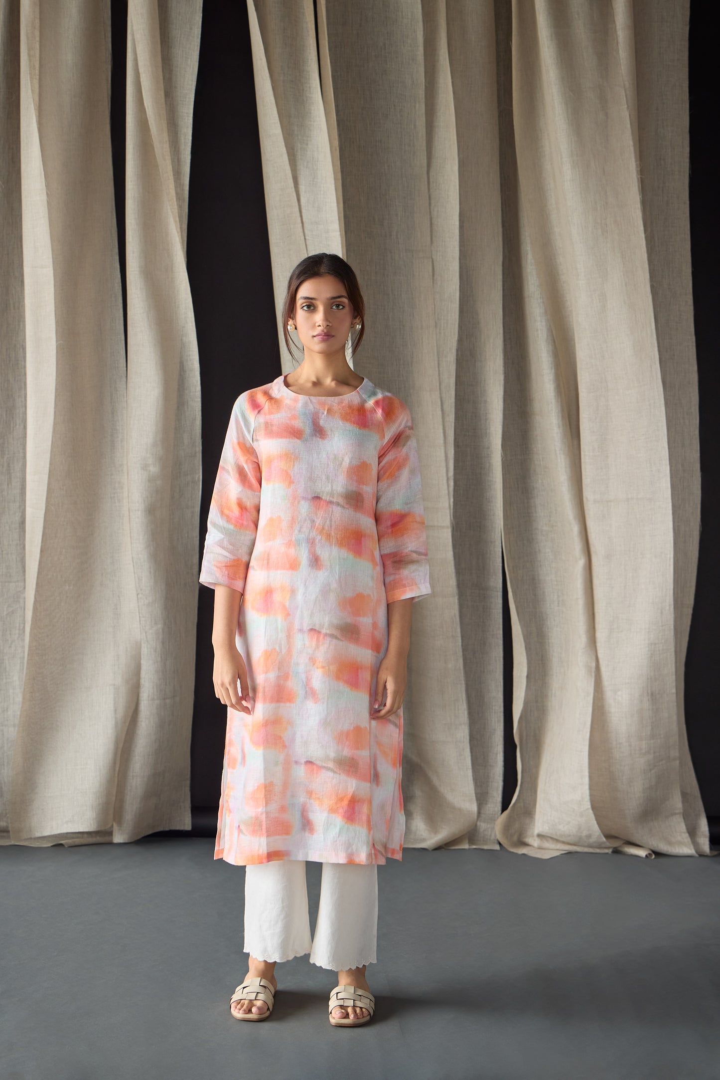 Apricot Pure Hemp Kurta