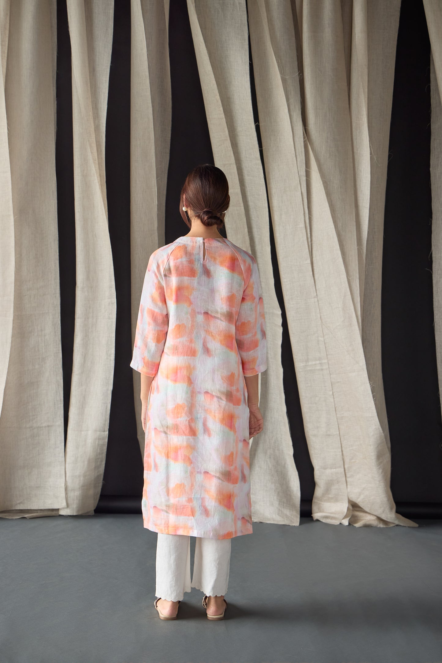 Apricot Pure Hemp Kurta