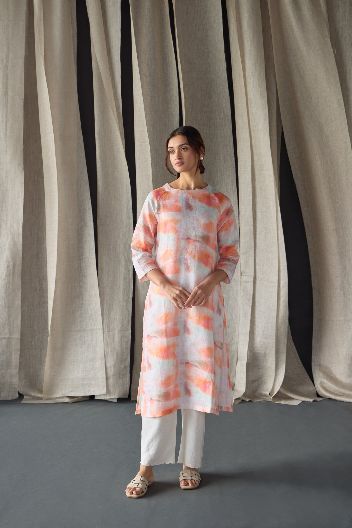 Apricot Pure Hemp Kurta