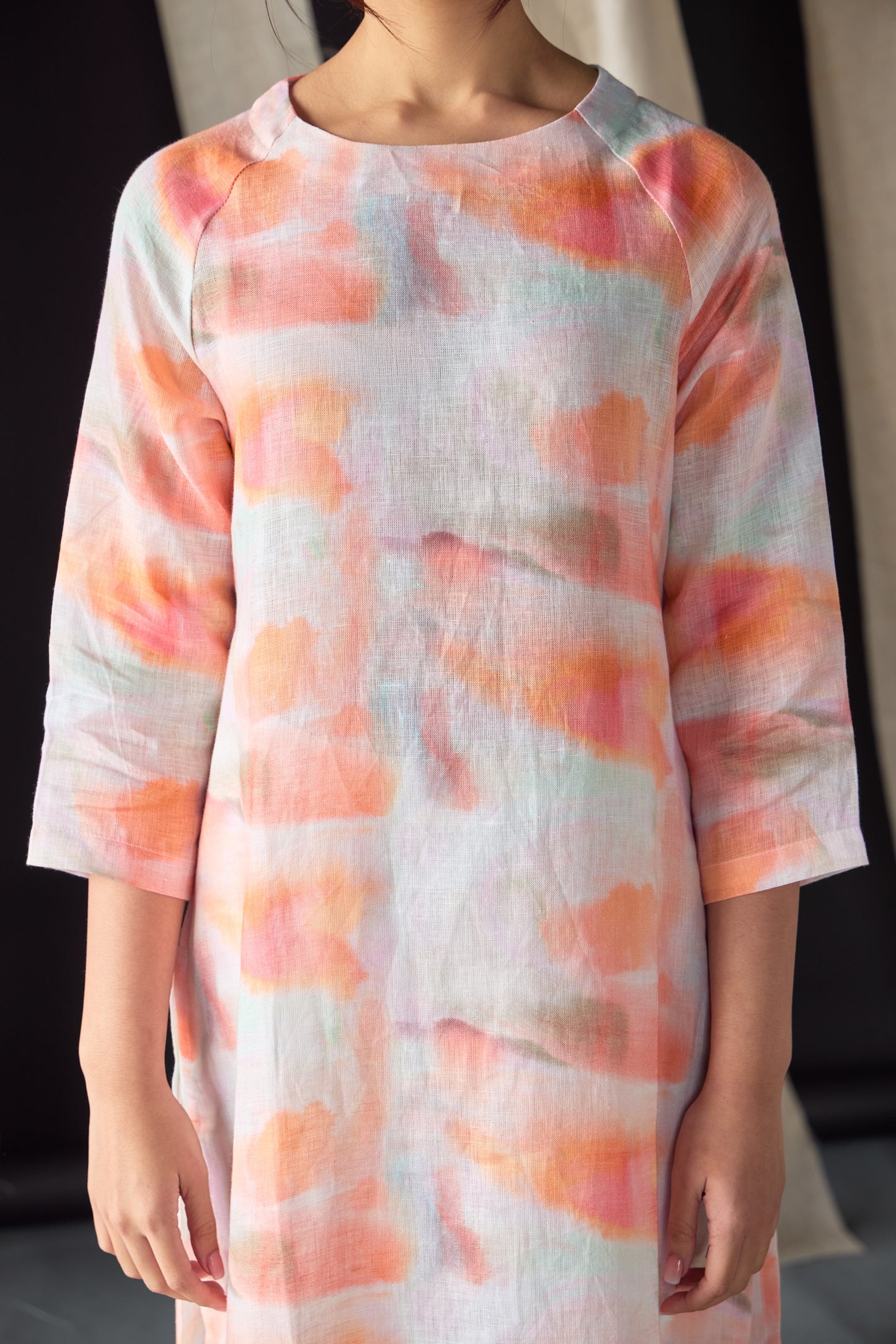 Apricot Pure Hemp Kurta