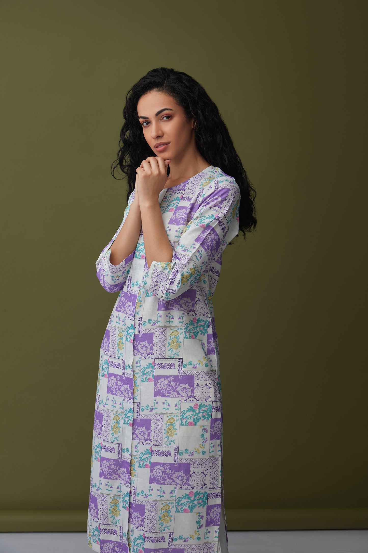 Patchwork Linen Kurta