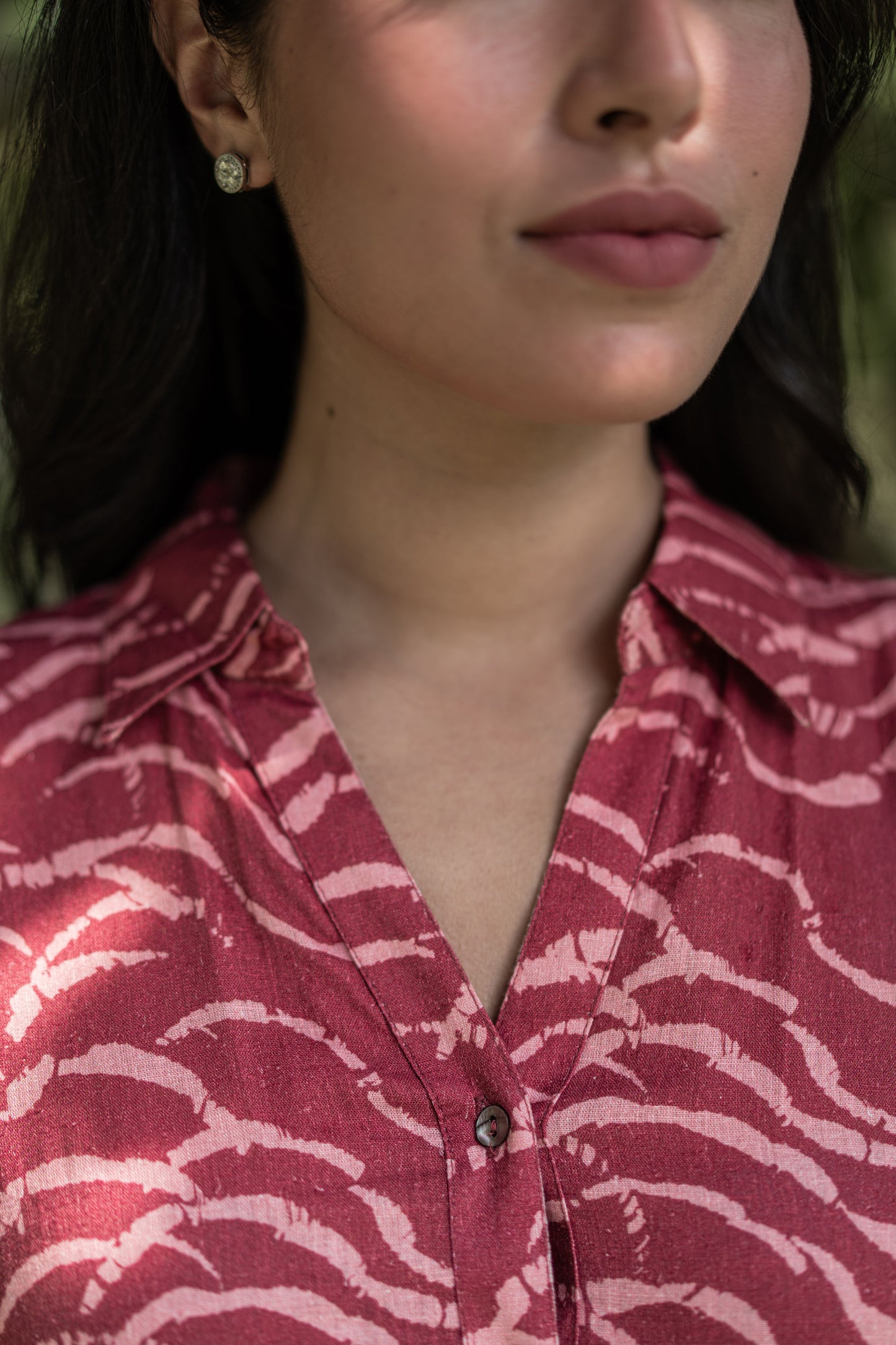Cherry Threads Shirt Dress