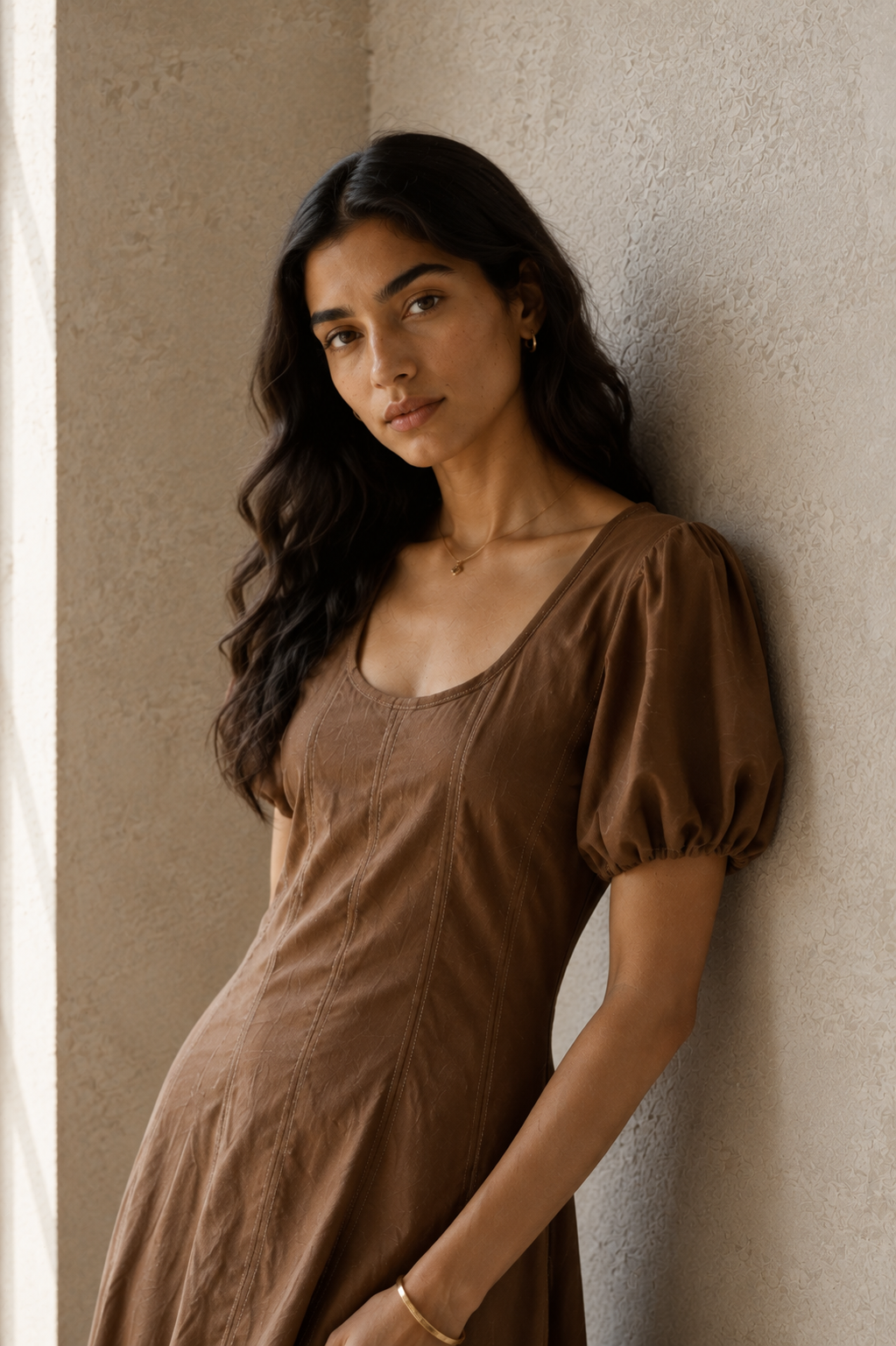 Hemp Dress - Brown