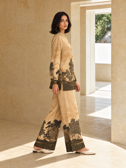 100% Hemp Co-ord Set- Gradient Brown