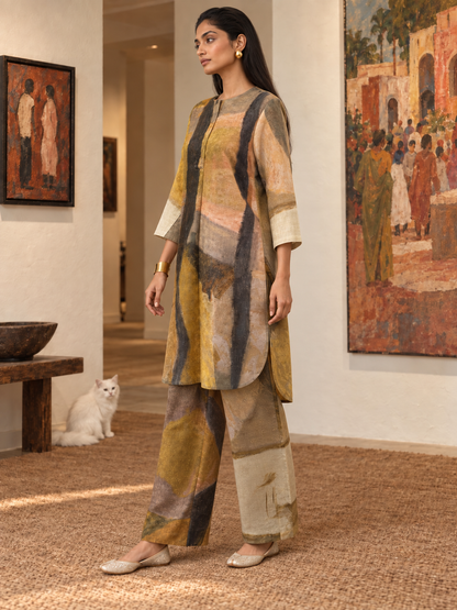 Ochre Muse Linen Co-ord Set
