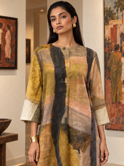 Ochre Muse Linen Co-ord Set