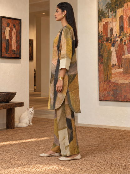Ochre Muse Linen Co-ord Set