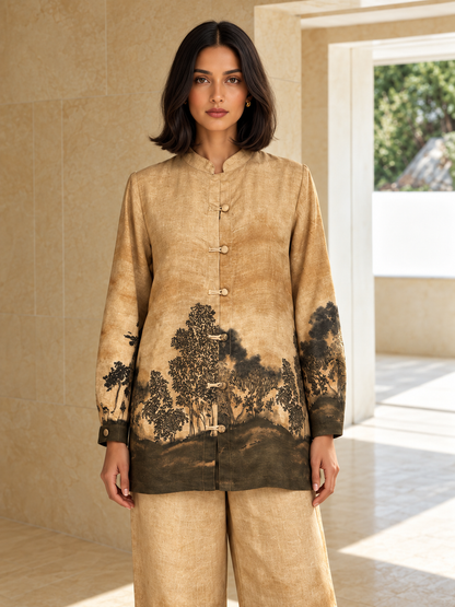100% Hemp Co-ord Set- Gradient Brown