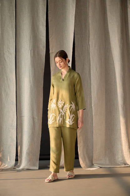 Olive Applique Co-ord Set