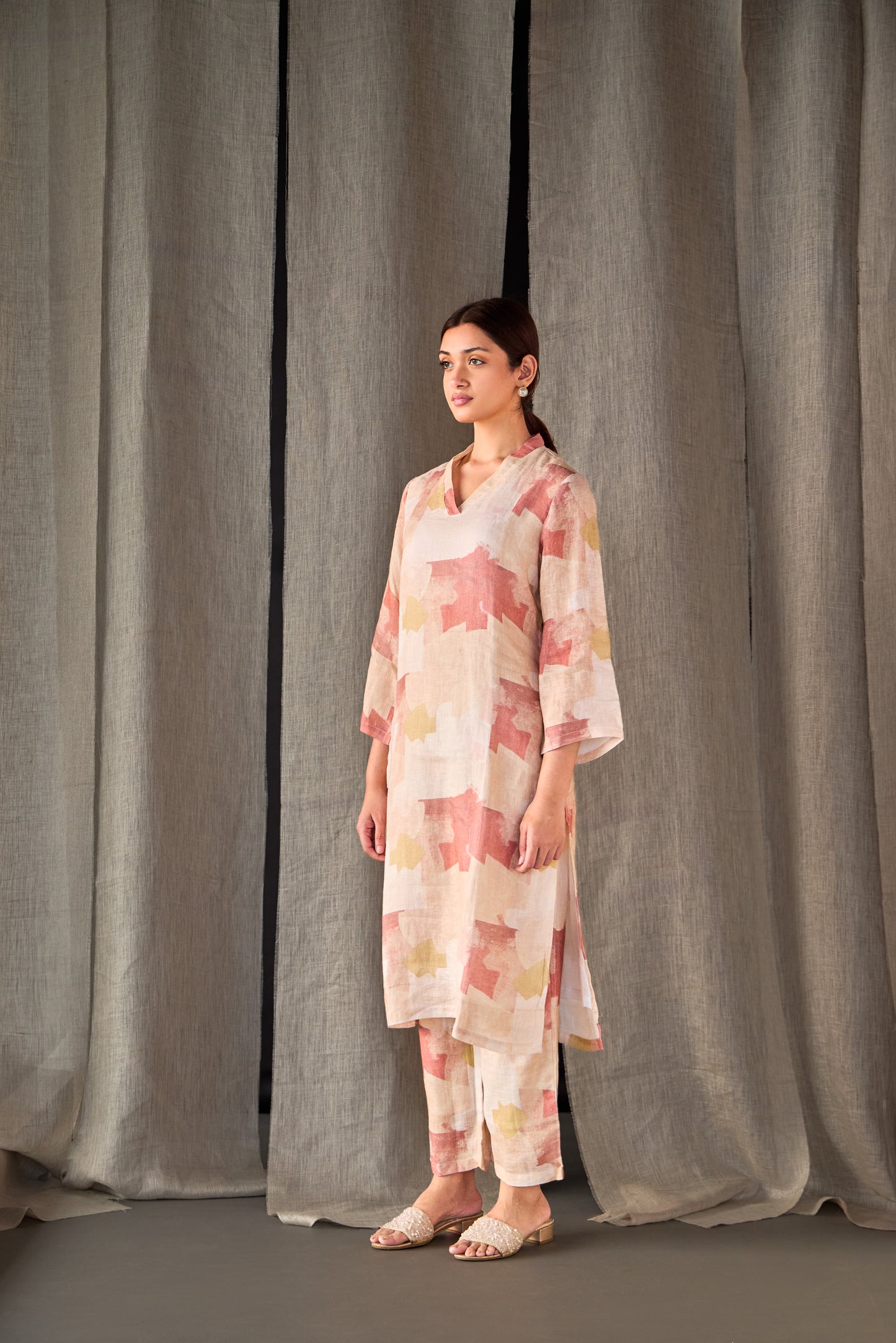 Italian Clay Pure Hemp Kurta Set