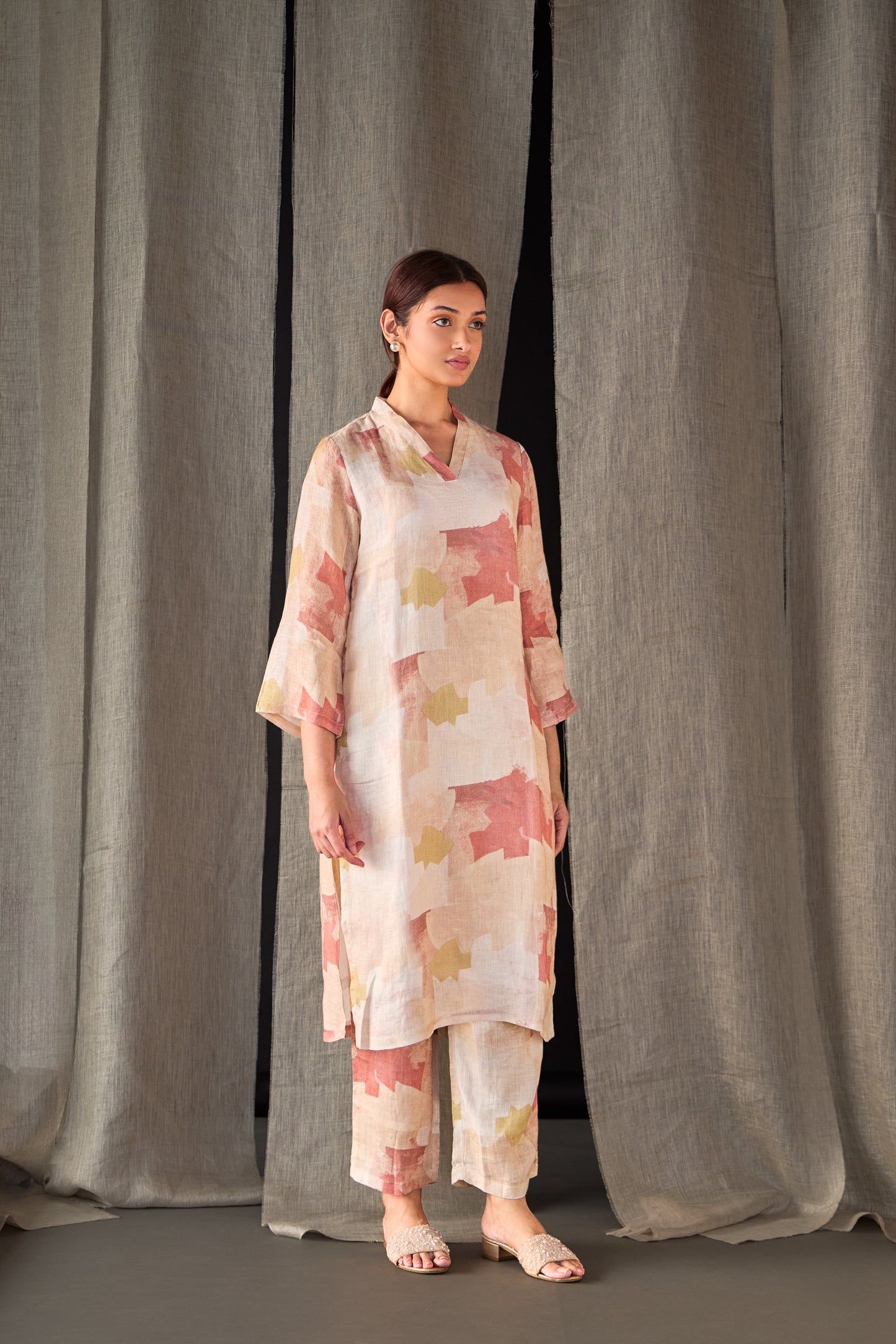 Italian Clay Pure Hemp Kurta Set