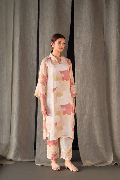 Italian Clay Pure Hemp Kurta Set