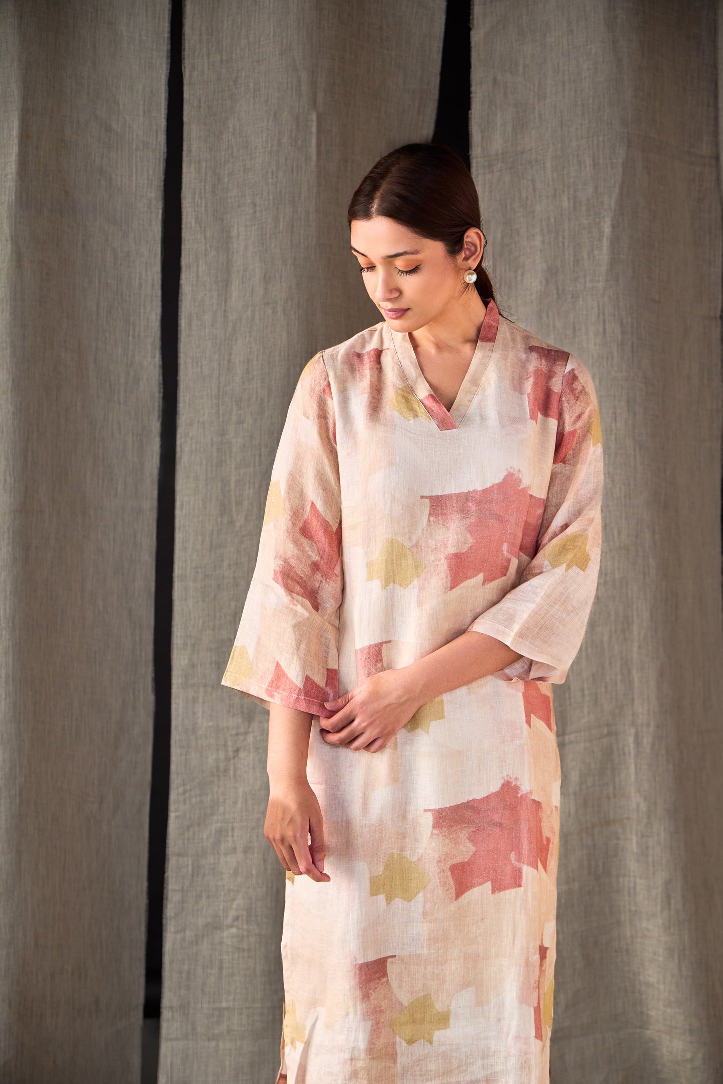 Italian Clay Pure Hemp Kurta Set