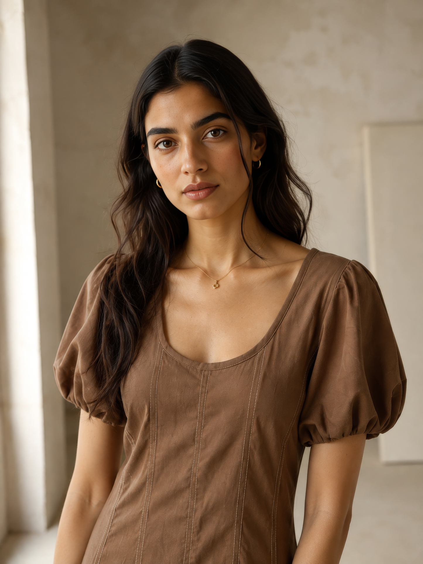 Hemp Dress - Brown