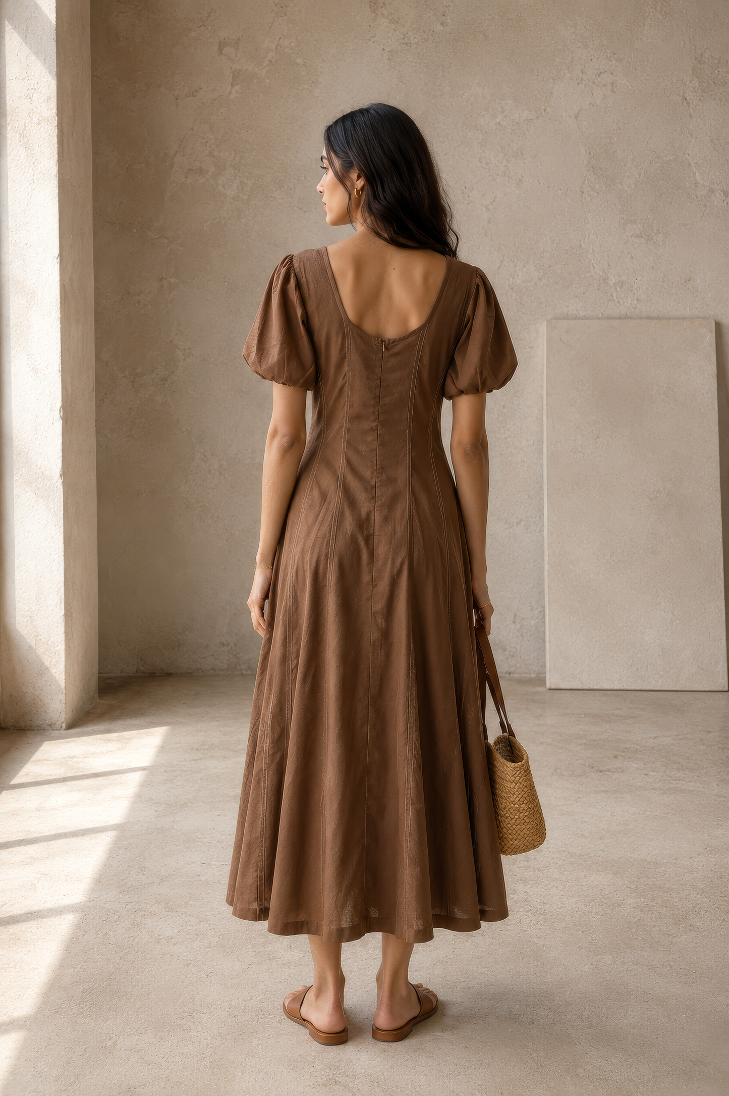 Hemp Dress - Brown