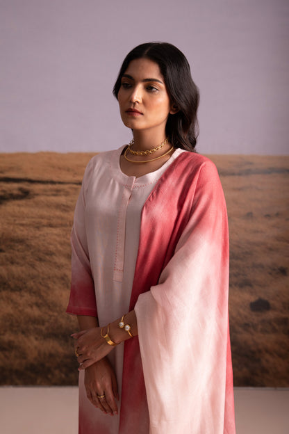 Astro Dust Ombre Linen Kurta Set