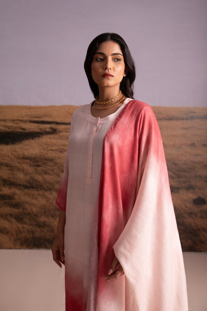 Astro Dust Ombre Linen Kurta Set